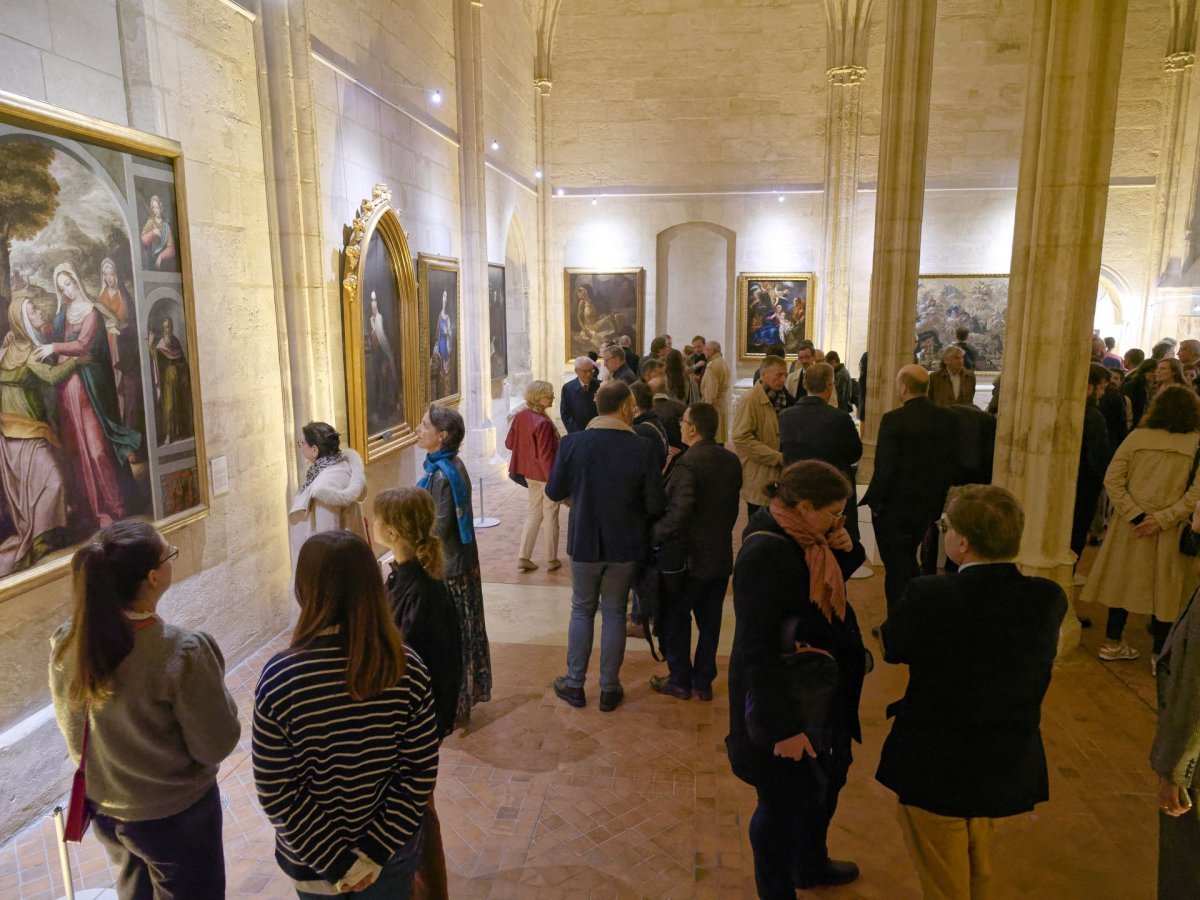 Vernissage de l'exposition “Un patrimoine méconnu”. © Yannick Boschat / Diocèse de Paris.