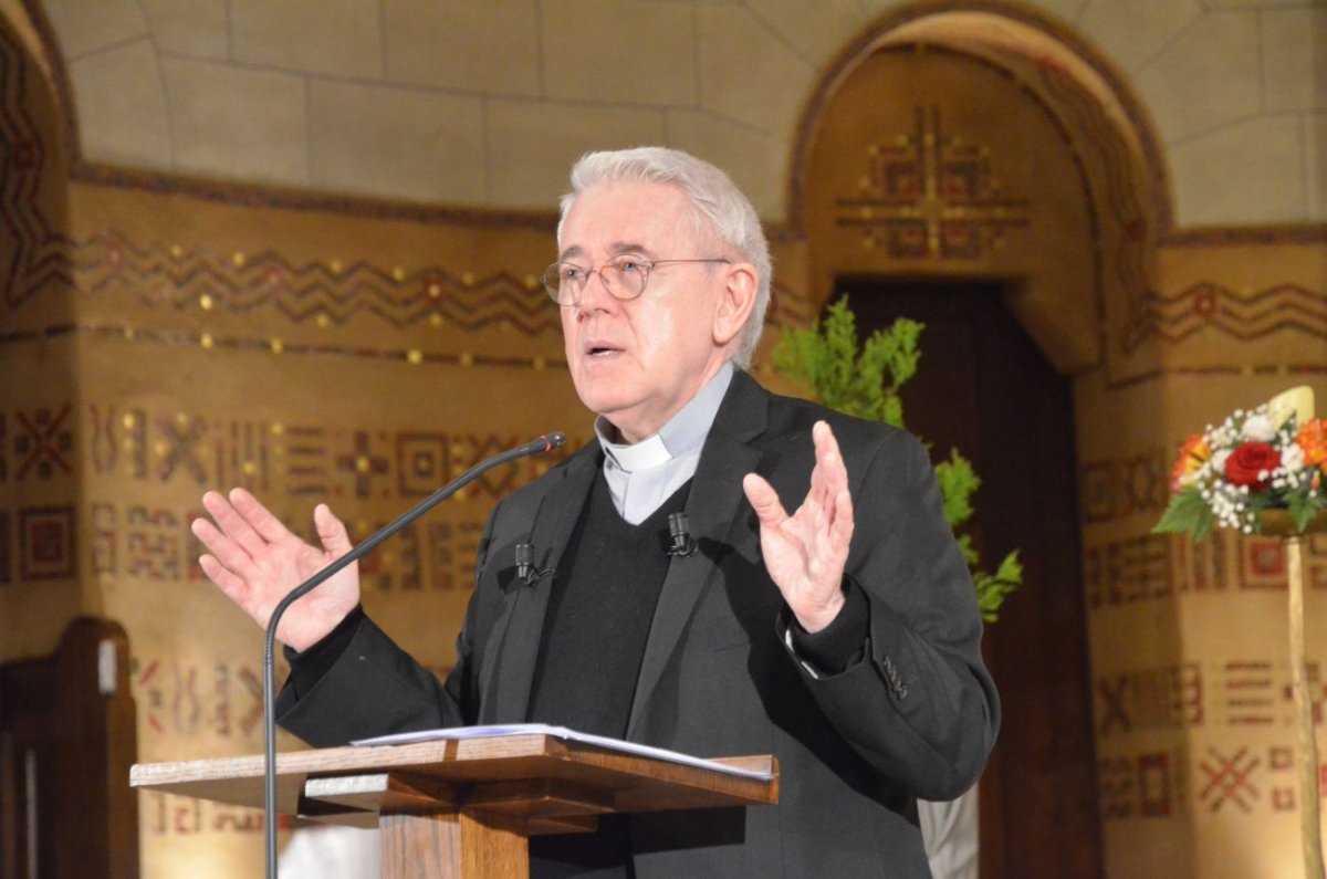 Conférence “Les martyrs de la Rue Haxo”. © Michel Pourny / Diocèse de Paris.