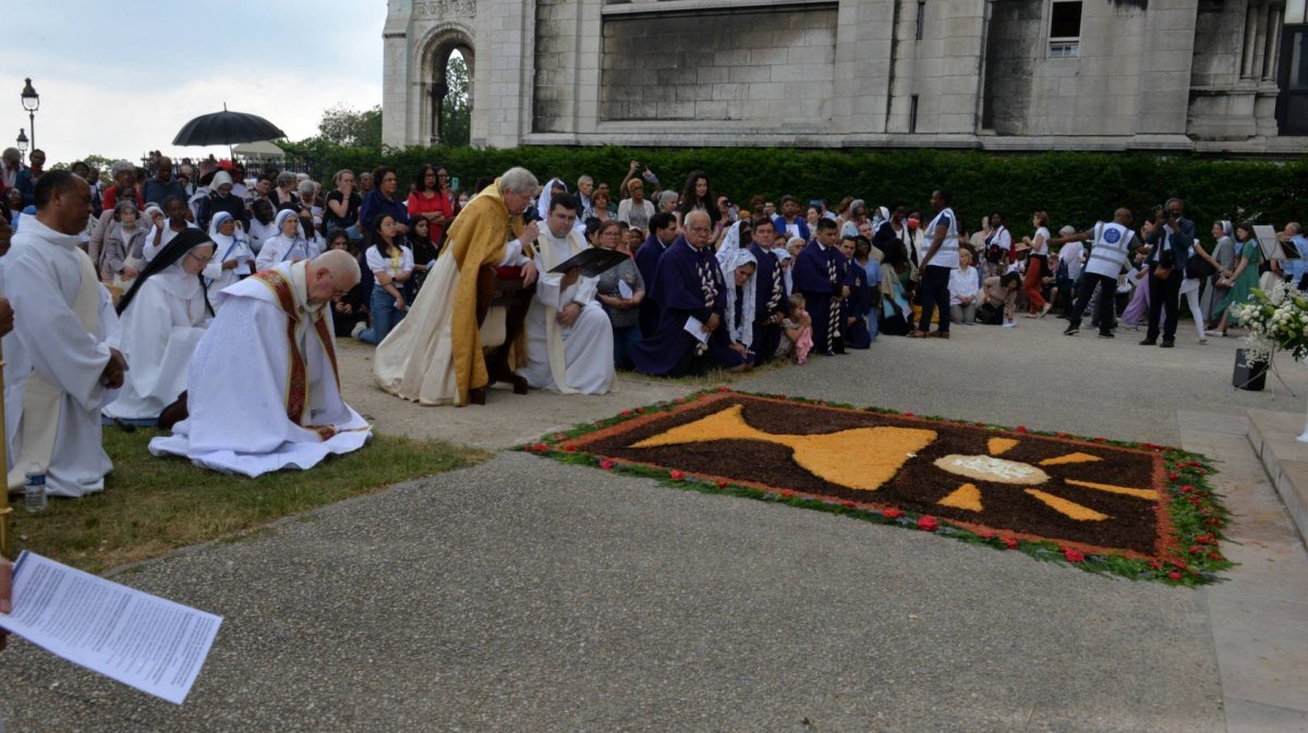 Fête-Dieu au Sacré-Cœur de Montmartre. © Marie-Christine Bertin / Diocèse de Paris.