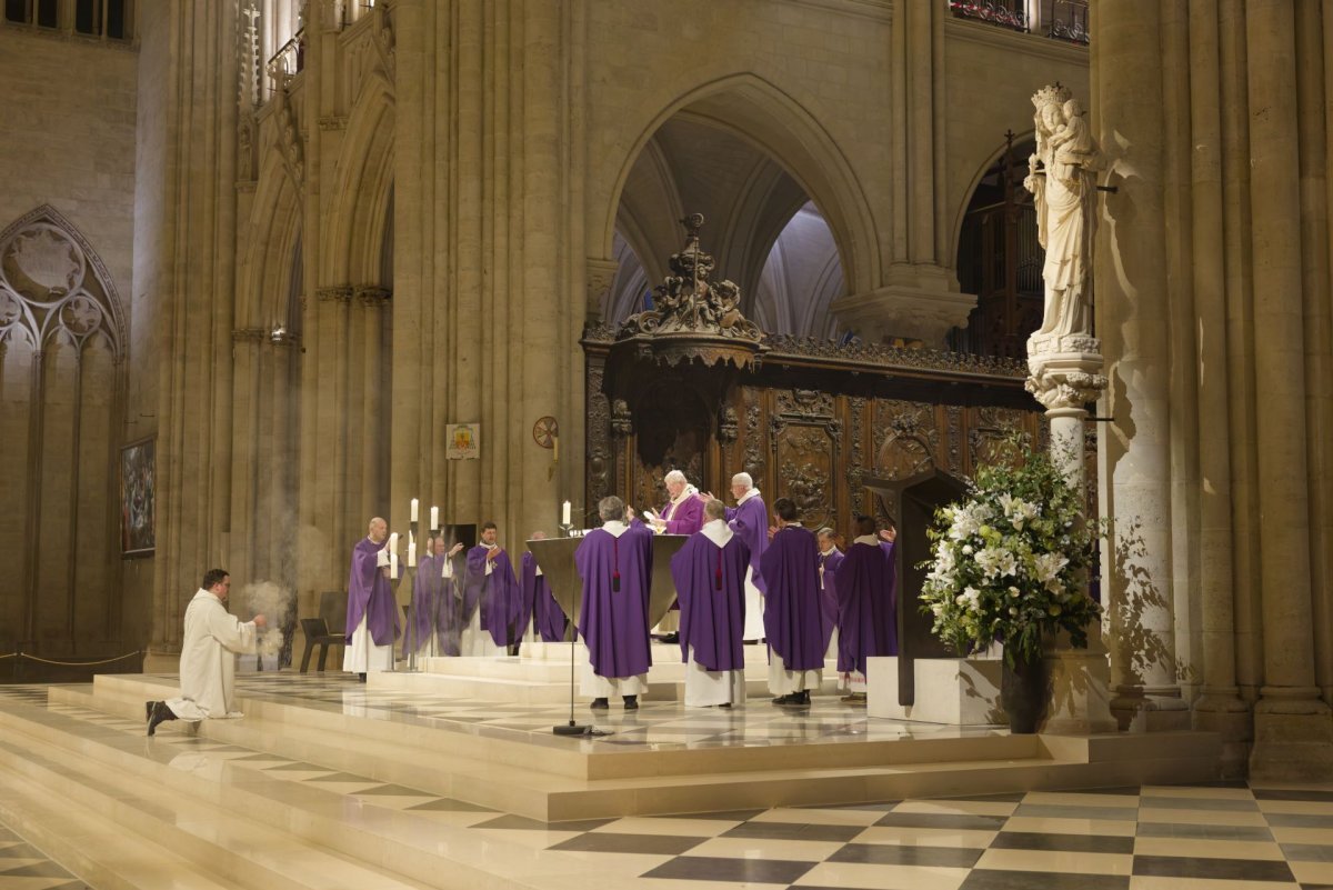 Messe à l'intention du cardinal André Vingt-Trois, archevêque émérite (…). © Yannick Boschat / Diocèse de Paris.