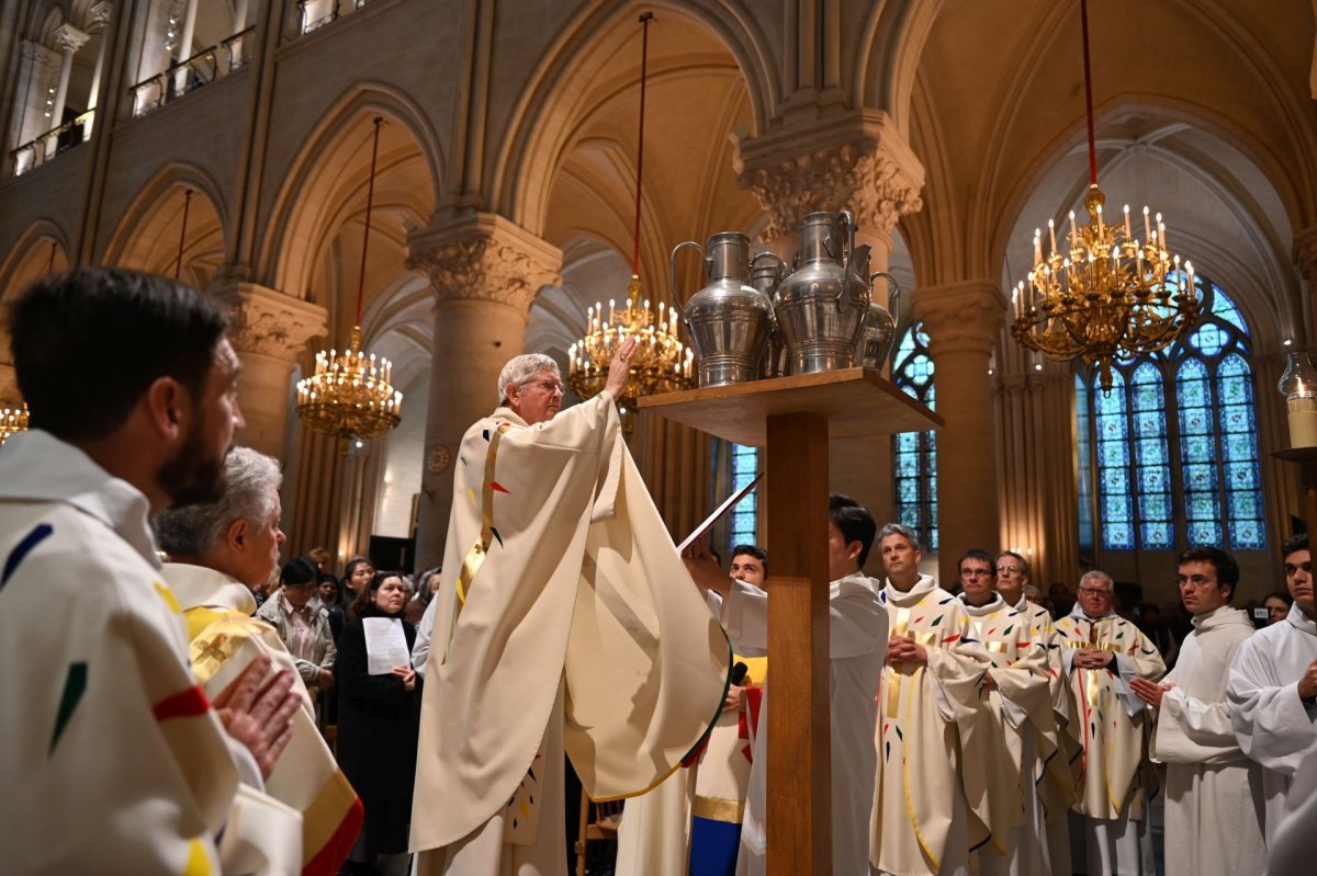 Messe chrismale 2025. © Marie-Christine Bertin / Diocèse de Paris.
