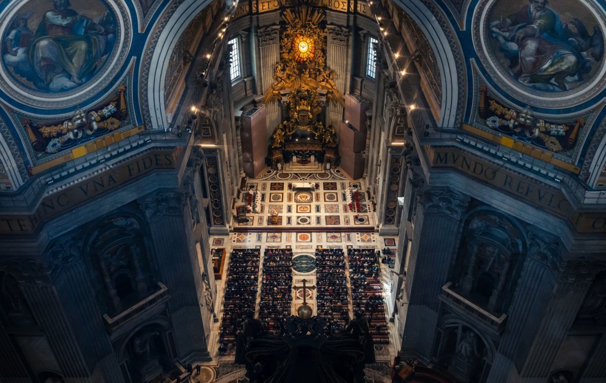 Pèlerinage jubilaire à Rome - 27 février. Basilique Saint-Pierre. © Liam Hoarau / Diocèse de Paris.