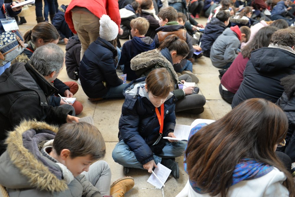 Rassemblement des sixièmes 2017 - Saint-Etienne-du-Mont 11. © Marie-Christine Bertin/Diocèse de Paris.