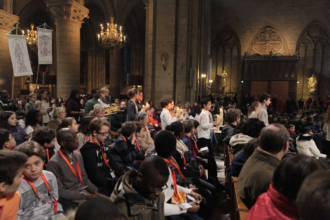 Messe à Notre-Dame de Paris. © Yannick Boschat / Diocèse de Paris.