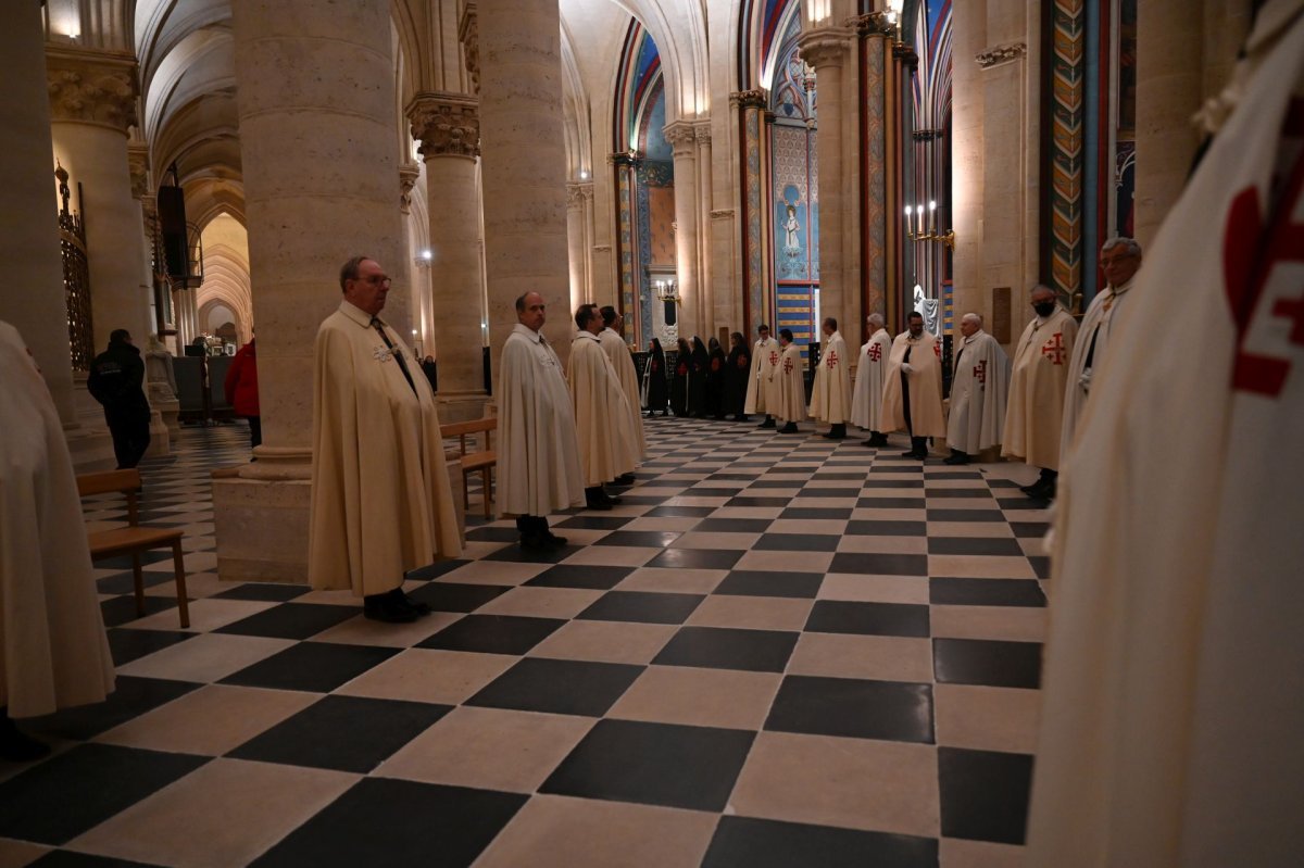 Retour de la Couronne d'épines à Notre-Dame de Paris. © Marie-Christine Bertin / Diocèse de Paris.