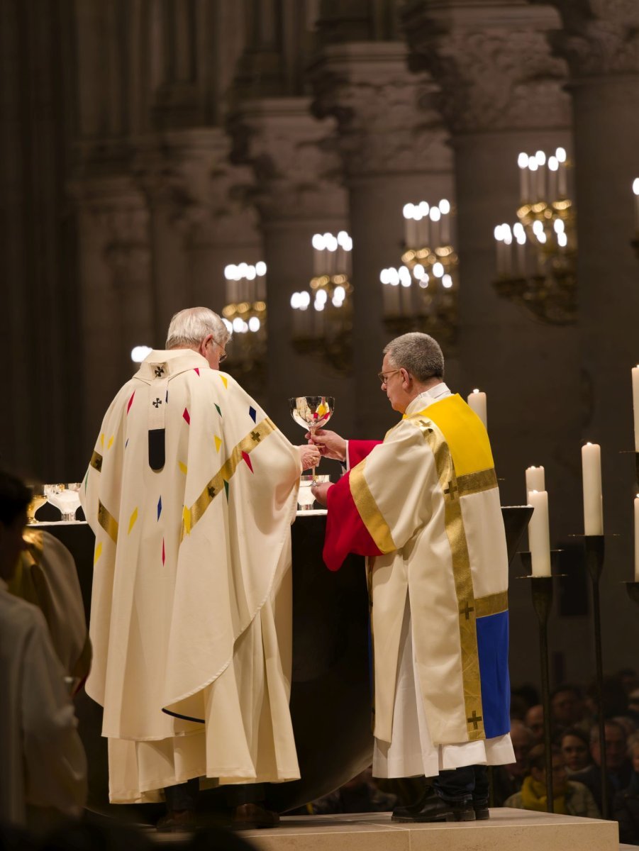 Messe en présence des services diocésains et de l'Atelier de Notre-Dame. © Yannick Boschat / Diocèse de Paris.