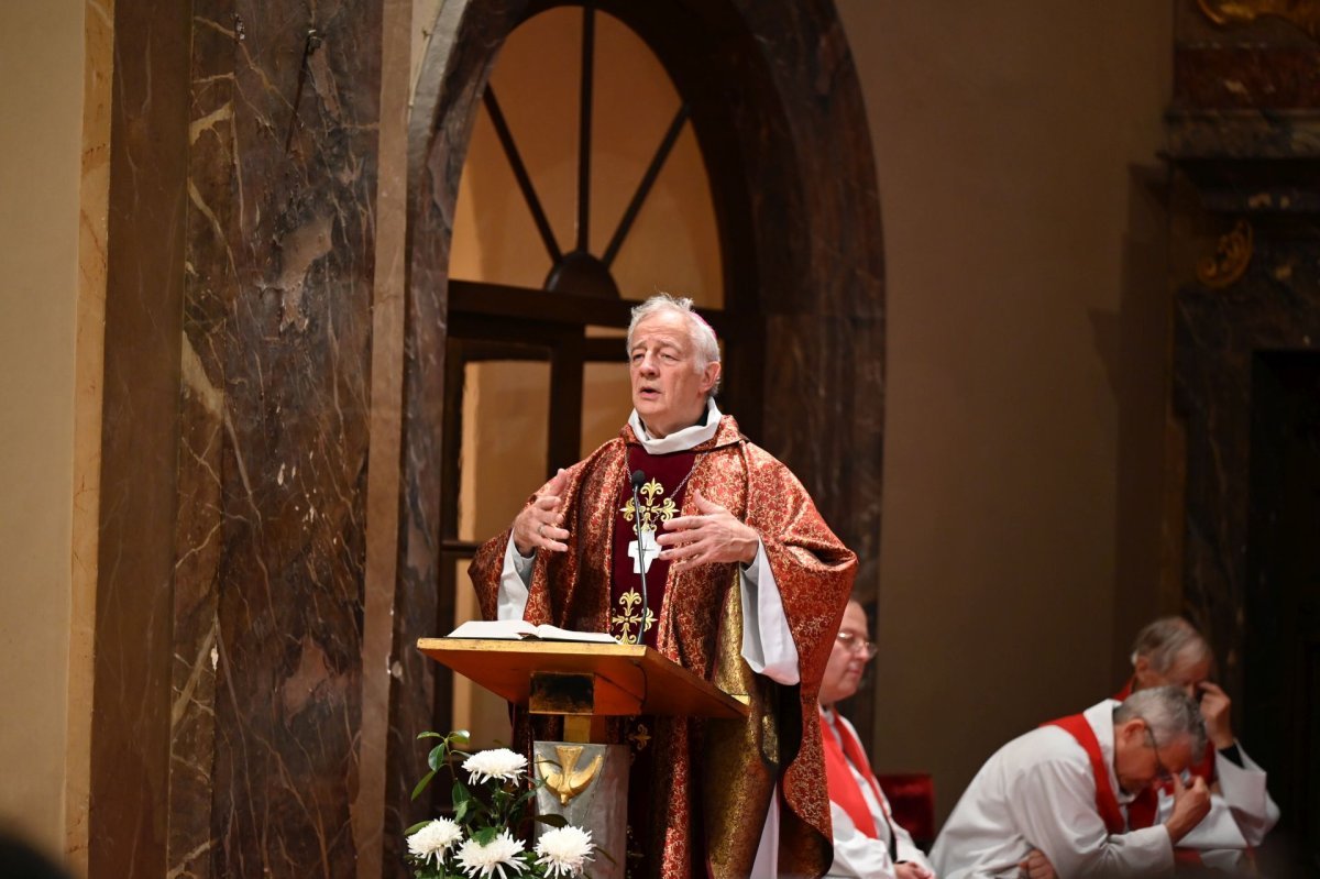 Messe de rentrée en la fête de la Saint-Luc. © Marie-Christine Bertin / Diocèse de Paris.