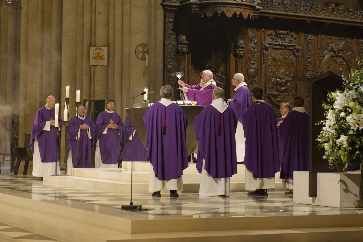 Messe à l'intention du cardinal André Vingt-Trois, archevêque émérite (…). © Yannick Boschat / Diocèse de Paris.