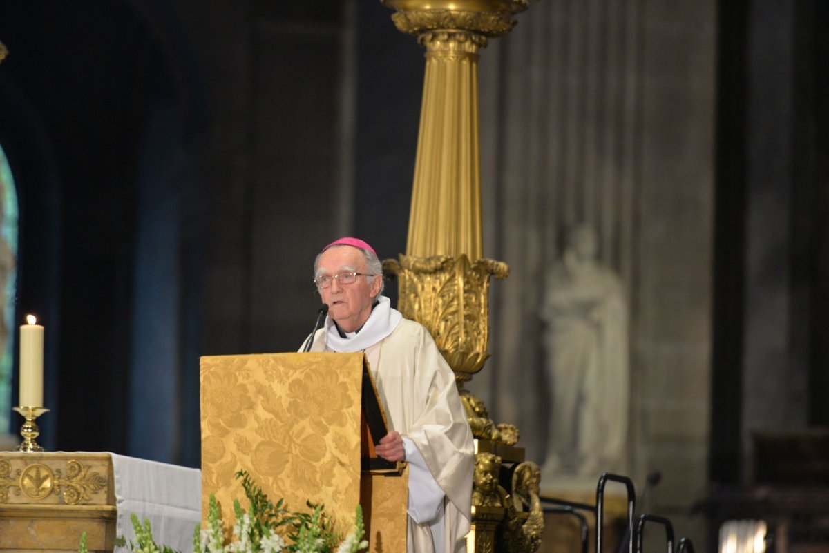 Messe chrismale 2022. Homélie de Mgr Georges Pontier, administrateur apostolique. © Marie-Christine Bertin / Diocèse de Paris.